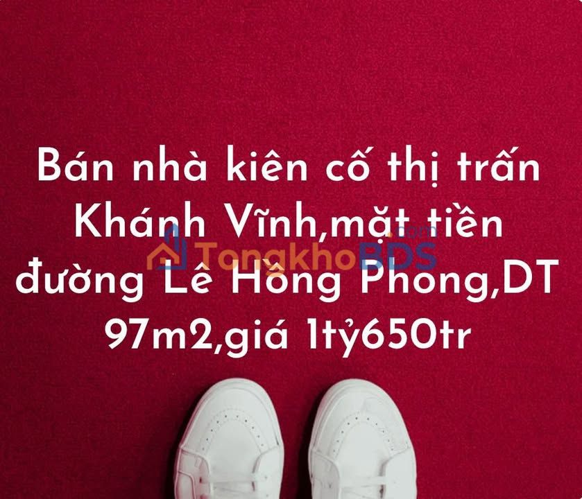 Nhà riêng Khánh Vĩnh 97m² giá 1.65 tỷ - Chính chủ bán