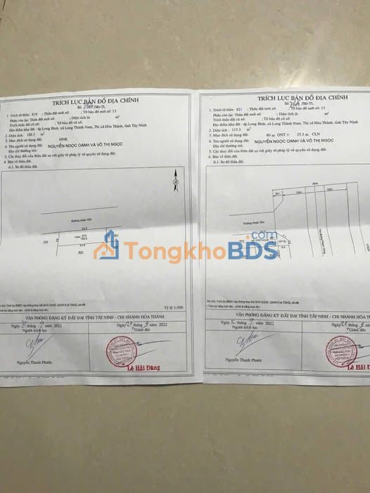 Đất Long Thành Nam Hòa Thành 312m² 450tr - Sổ đỏ chính chủ