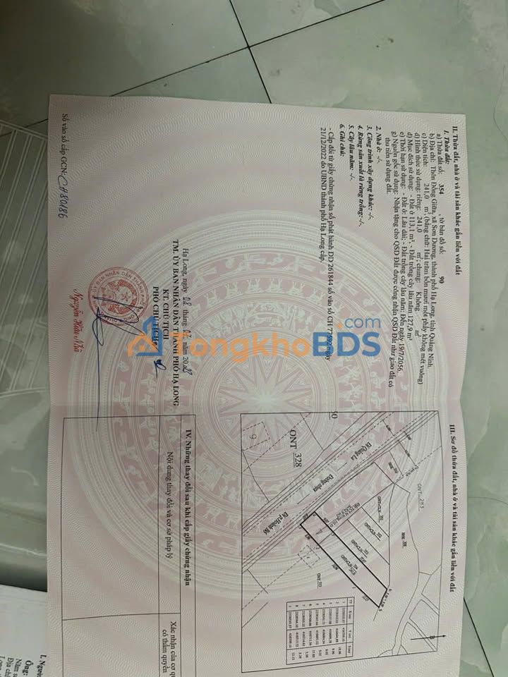 Đất nền Lê Lợi Hoành Bồ 141m²/1,48 tỷ - Sổ đỏ chính chủ