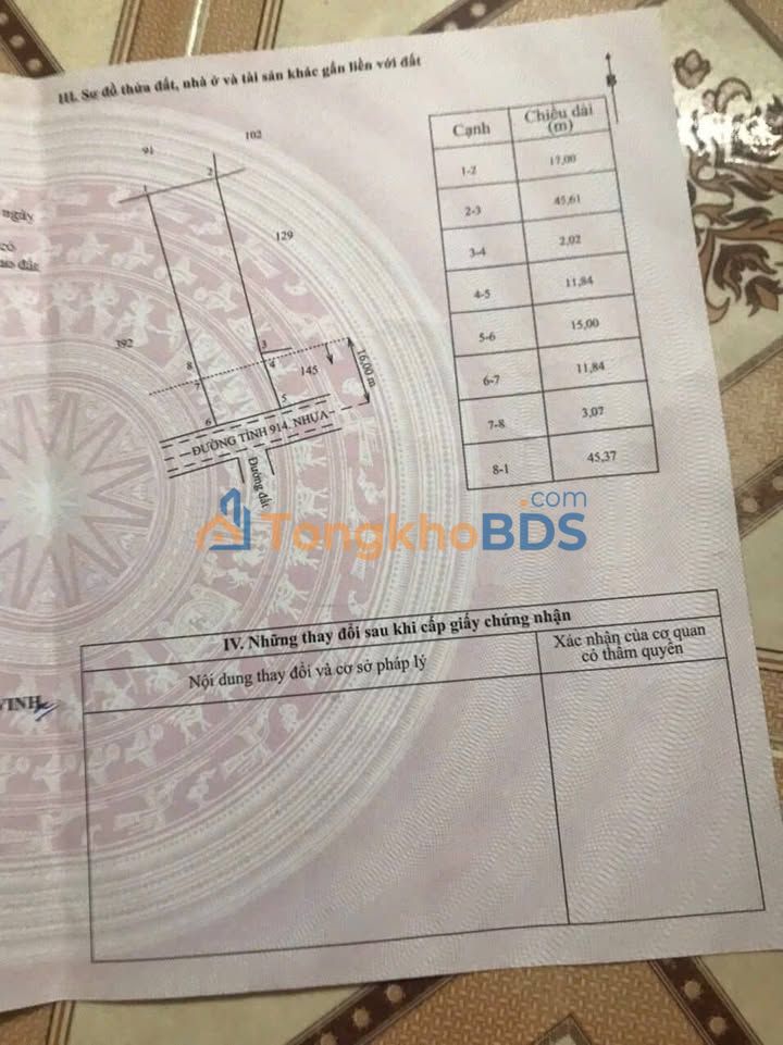 Đất Long Hữu Duyên Hải 942m² 85 triệu/m - Hạ tầng hoàn thiện