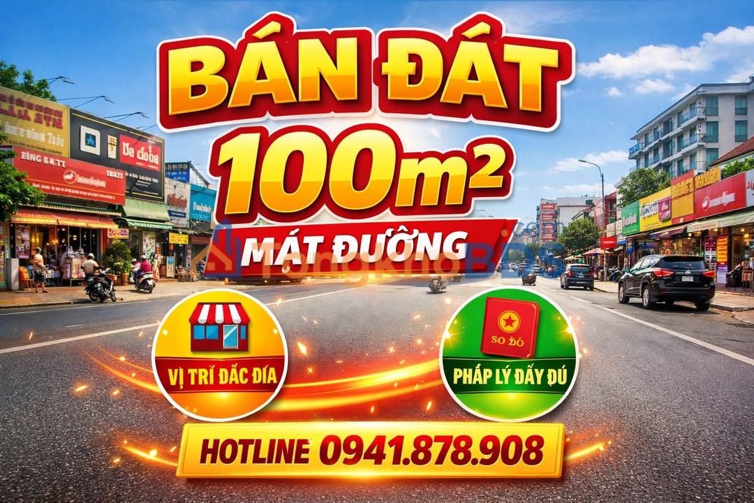 Đất Hoàng Xuân Hãn Hà Tĩnh 100m2 - Sổ đỏ chính chủ