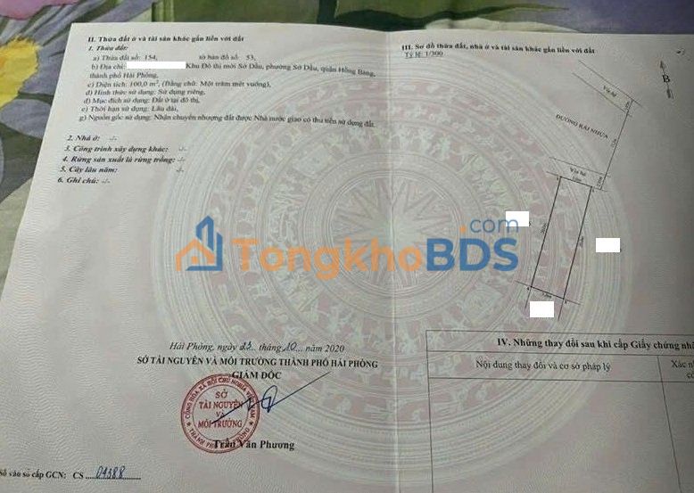 Đất nền Hồng Bàng 100m² 8,5 tỷ - Sổ đỏ view vườn hoa