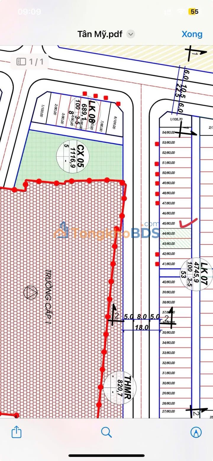 Đất nền Phường Tân Mỹ Bắc Giang 80m² 3 tỷ - Sổ đỏ