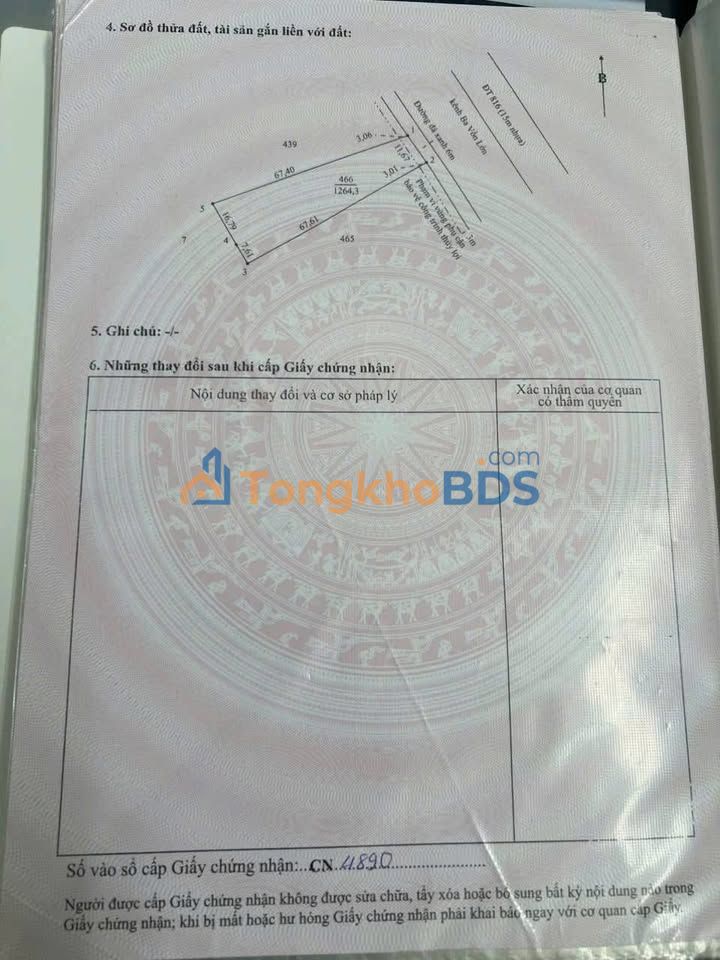 Đất nền Bình Đức Bến Lức 1.264m² 1.45 tỷ - Đường to ô tô