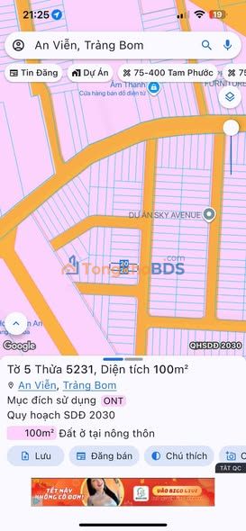 Đất Biên Hòa 100m² 1 tỷ - Sổ đỏ chính chủ giá tốt
