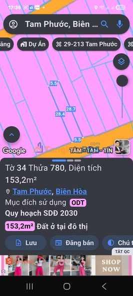 Đất nền Tam Phước Biên Hòa 154m² 2 tỷ - Thổ cư 100%
