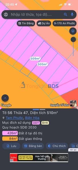 Đất nền QL51 Tam Phước 400m² 19 tỷ - Pháp lý rõ ràng