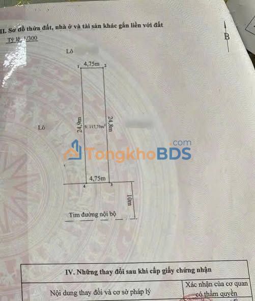 Đất tái định cư Đường Dứa – Hải An 117m² giá 5,6 tỷ - Sổ đỏ chính chủ, hành lang công viên trước mặt