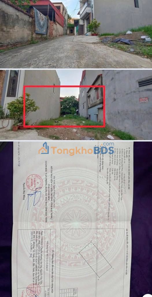 Đất thổ cư Gia Bình 83m² 5 tỷ - Đất thổ cư 100%