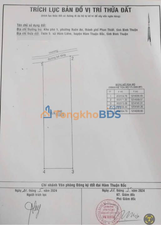 Đất Hàm Liêm Bình Thuận 360m² 1.1 tỷ - Pháp lý rõ ràng