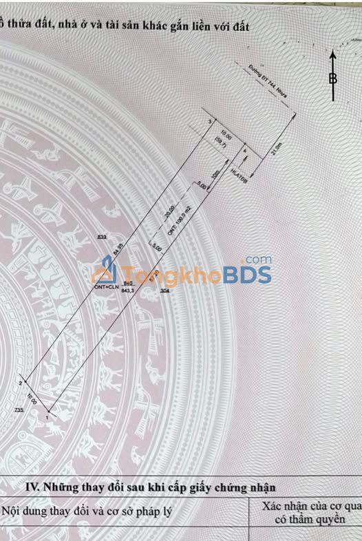 Đất nền An Tây Bến Cát 870m² 6 tỷ - Sổ đỏ chính chủ