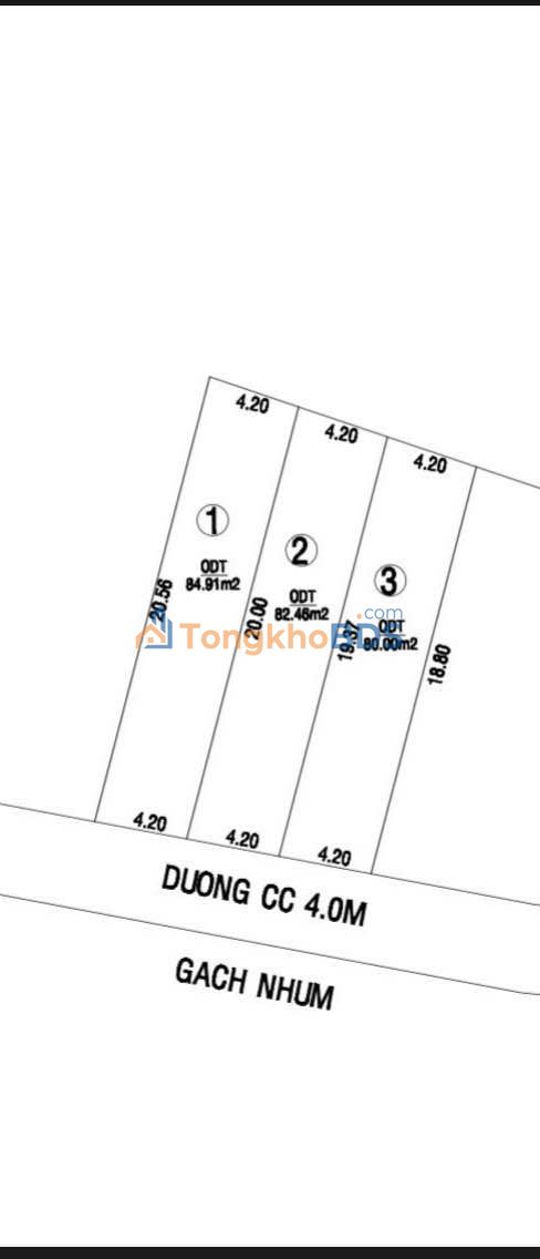 Đất nền Long Tuyền Bình Thủy 84m² 1,05 tỷ - Sổ đỏ chính chủ