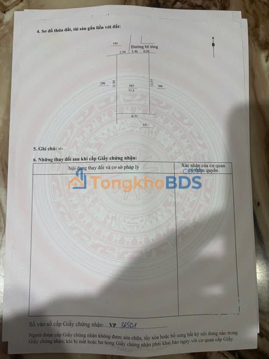 Đất Hòa Thọ Đông Cẩm Lệ 77m² 2.75 tỷ - Sổ đỏ chính chủ