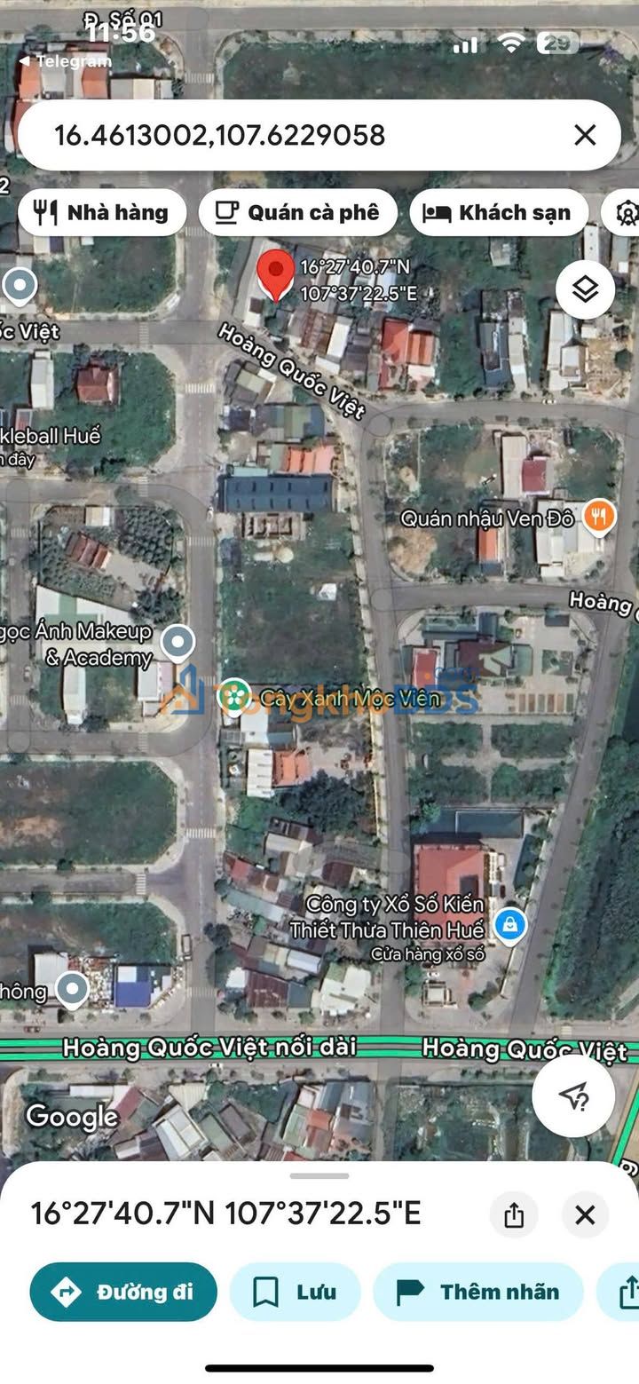 Đất nền Hoàng Quốc Việt Huế 95m² 3,3 tỷ - Sổ đỏ chính chủ