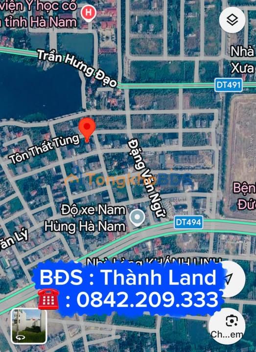 Đất Tôn Thất Tùng Phủ Lý 74m² giá thỏa thuận - Sổ đỏ chính chủ