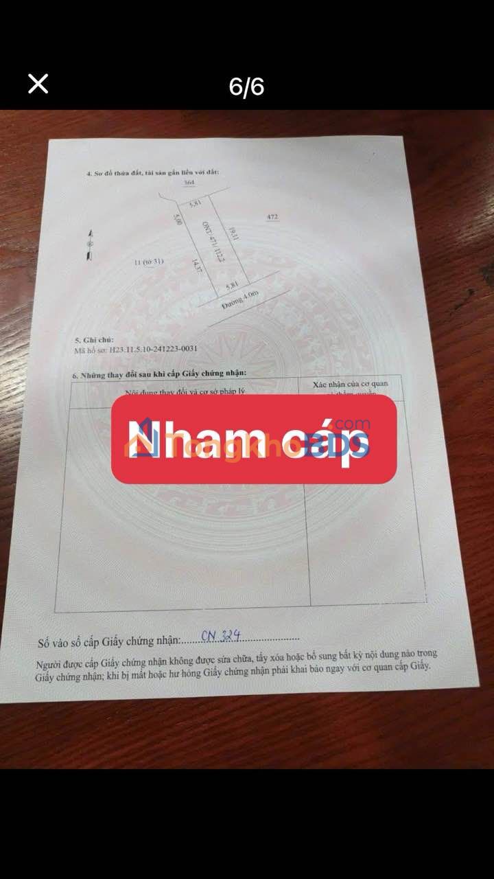 Đất nền Nam Sách Hải Dương 112m² - Đường to ô tô