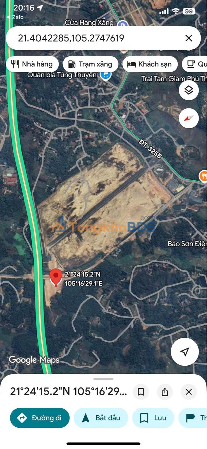 Đất nền Phú Hộ Phú Thọ 14.267m² 14.267 tỷ - Đường to ô tô