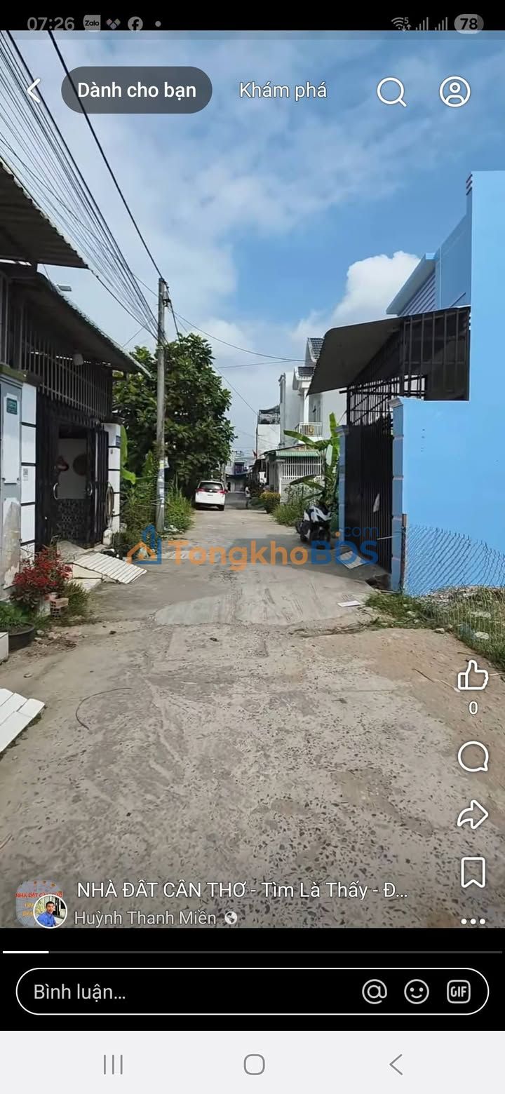 Đất nền Hoàng Quốc Việt, Ninh Kiều 70m²/2.15 tỷ - Sổ hồng chính chủ