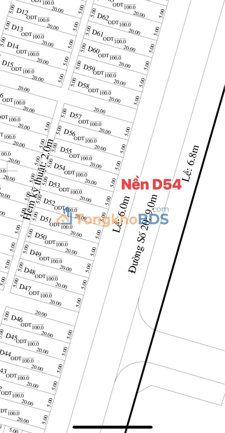 Đất nền Đường số 20 Ô Môn 100m² 500 triệu - Giá F0 CĐT