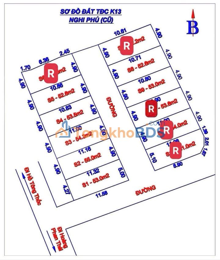 Đất nền Lê Nin Nghi Phú 51m² 2.04 tỷ - Đất thổ cư 100%