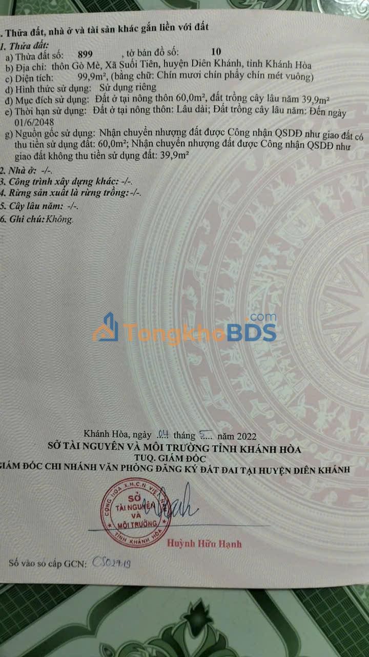 Đất nền Gò Mè Suối Tiên 99m² 579 triệu - Tiềm năng tăng giá