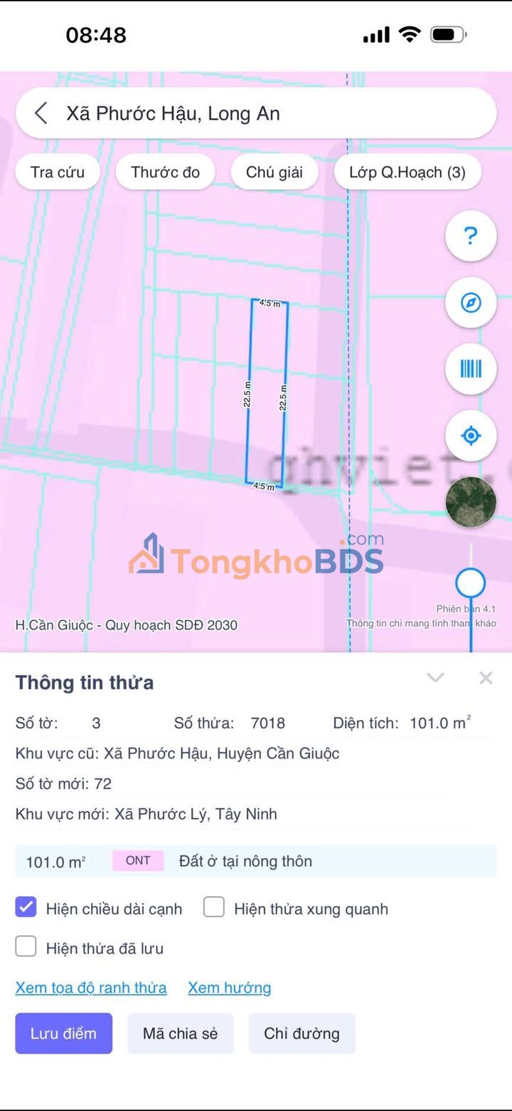 Đất nền Cần Giuộc Long An 99m² 890 triệu - Sổ hồng chính chủ