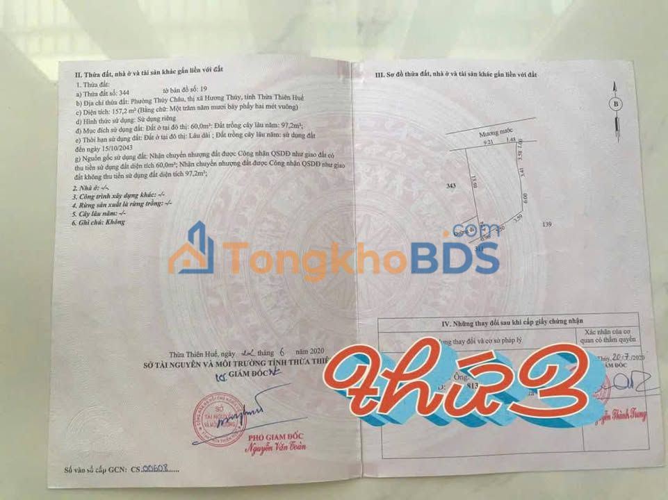 Đất nền Thủy Châu 157m² 700-799 triệu - Giá tốt hiếm có