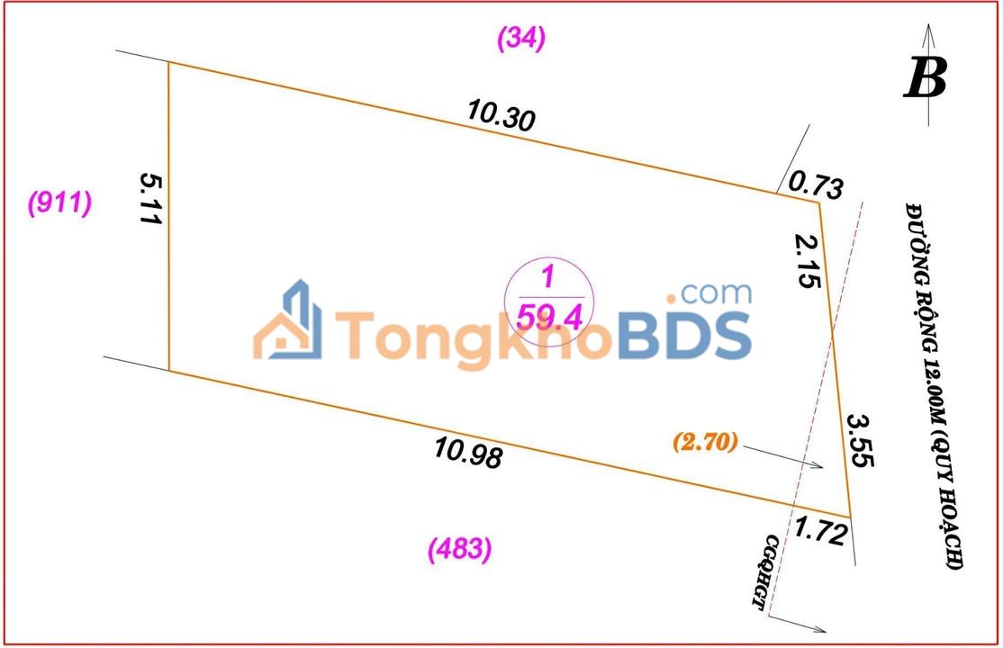 Đất nền Vinh 60m² hơn 2 tỷ - Xây dựng tự do