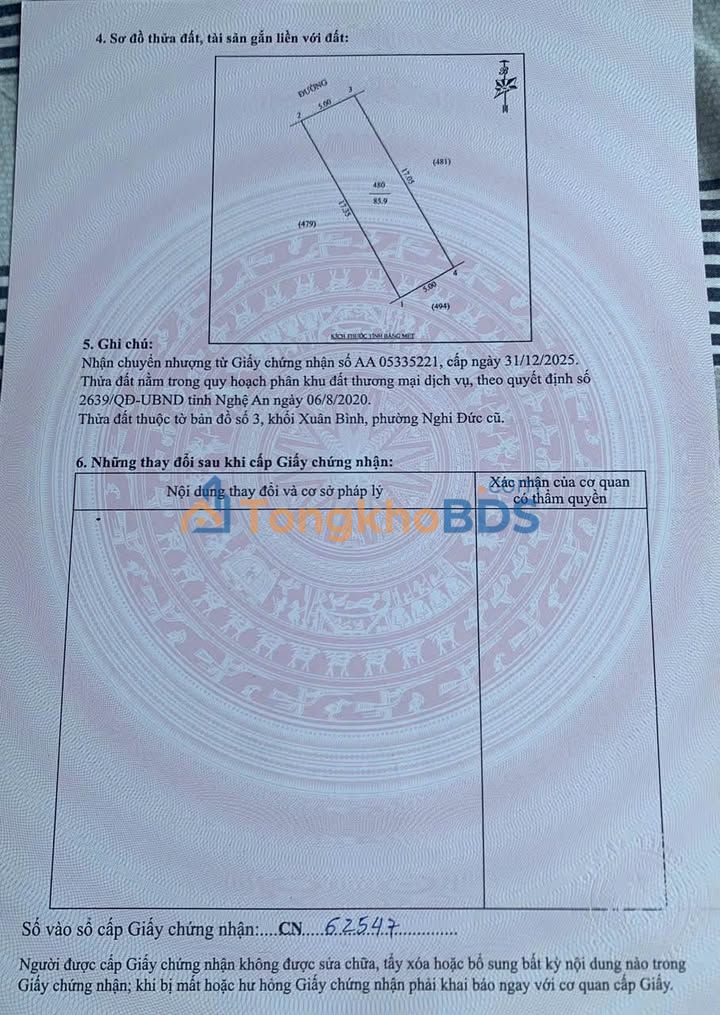Đất nền Khối Xuân Bình Nghi Đức 86m² thỏa thuận - Sổ đỏ chính chủ
