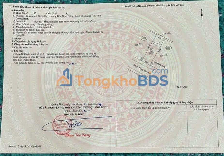 Đất nền Lê Trọng Thứ 211m² giá 6 tỷ - Đường to ô tô