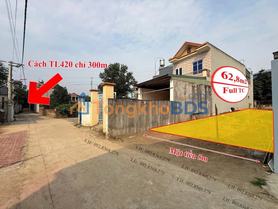 Đất nền Thôn Yên Mỹ Bình Yên 63m² 2 tỷ – Tiềm năng tăng giá