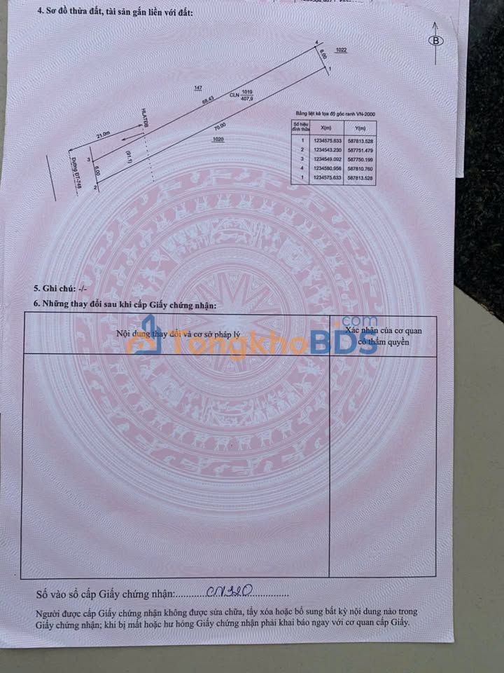 Đất nền An Điền Bến Cát 420m² 2.35 tỷ - Đường ô tô