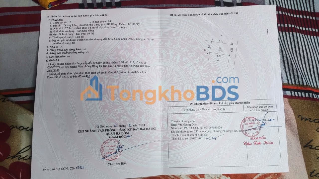 Nhà cấp 4 Phường Phú Lương Hà Đông 37m² - Chính chủ bán