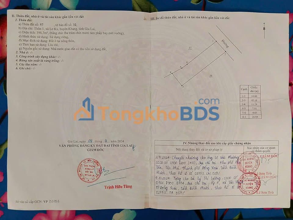 Đất Lơ Ku KBang 400m² 210 triệu - Đất thổ cư 100% sẵn xây