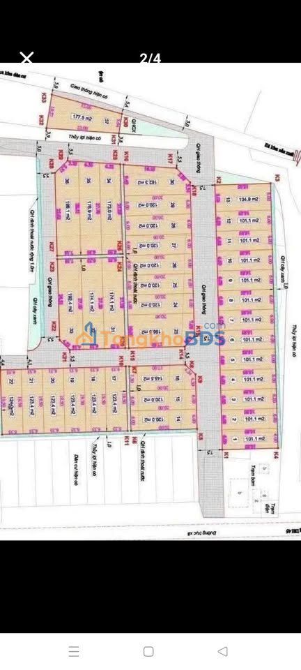 Đất nền Xã Phú Lương 101m² - Đường to ô tô