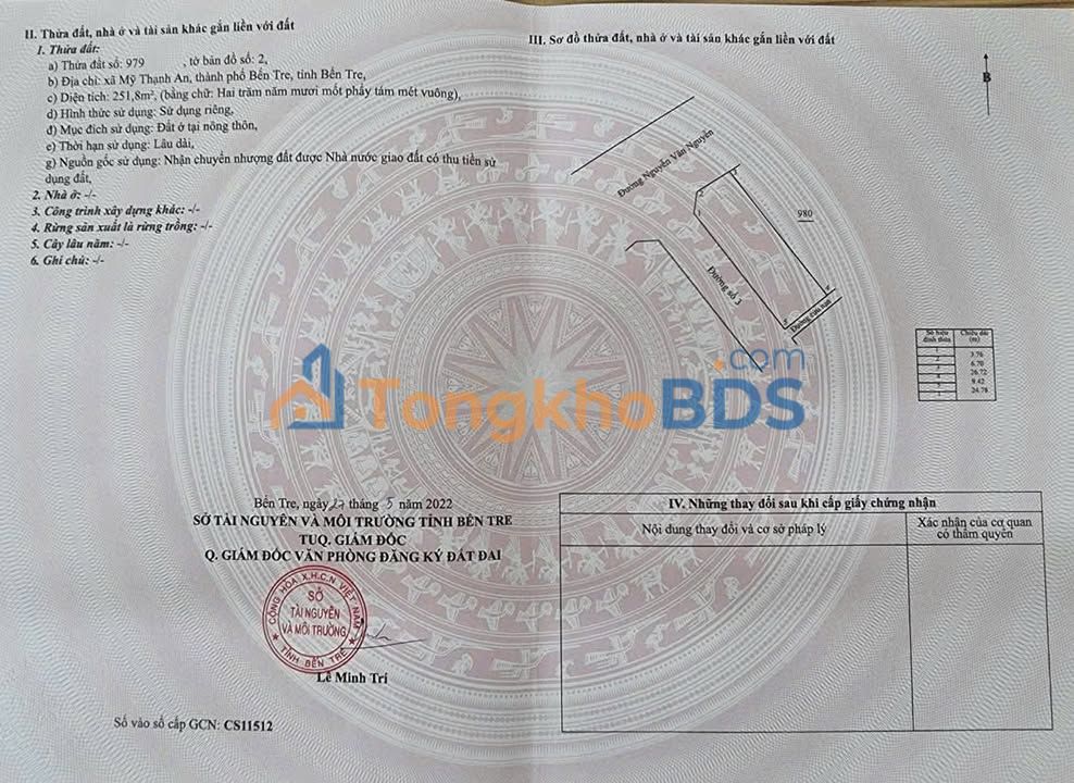 Đất Nền TDC Mỹ Thạnh An 250m² - Sổ Đỏ Rõ Ràng, Giá 13.8 Tỷ