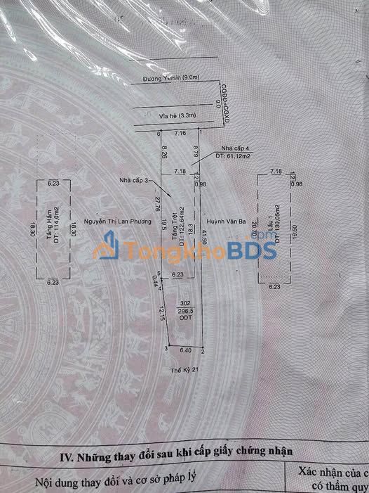 Nhà mặt tiền Yersin Phú Cường 296m² 42 tỷ - Chính chủ bán