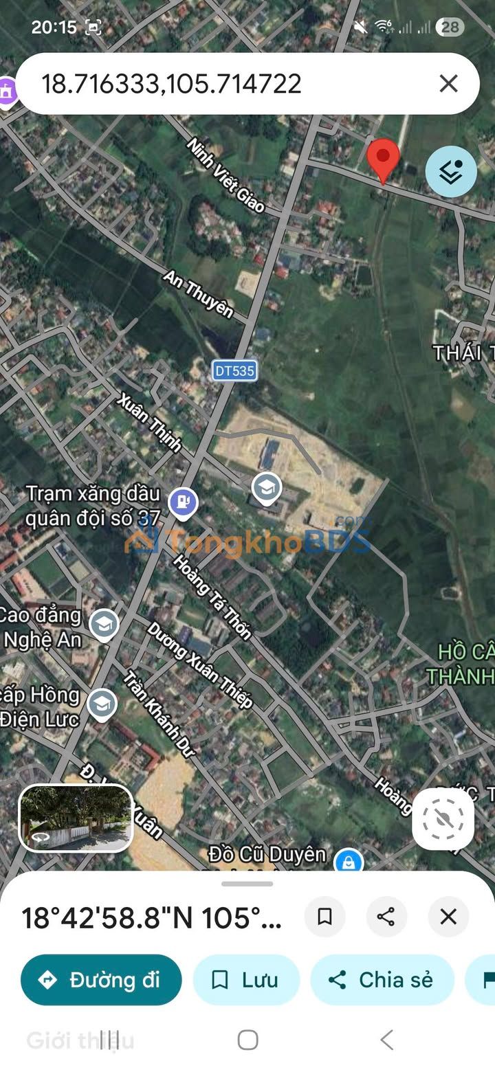 Đất nền Phường Hưng Lộc 100m2 giá 3.3 tỷ - Tiềm năng tăng giá