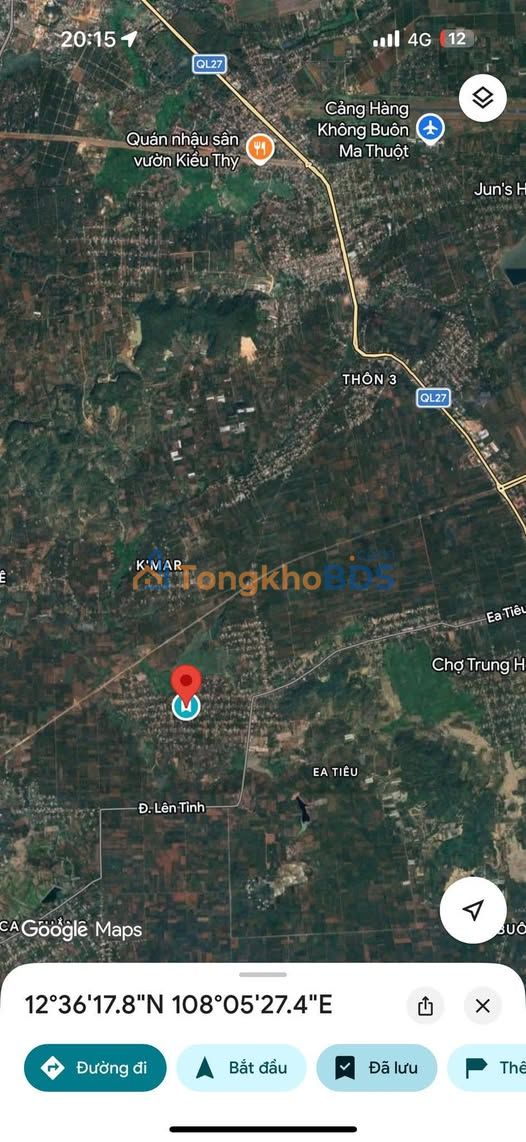 Đất nền Ea Tiêu Cư Kuin 750m² 799 triệu - Sổ đỏ chính chủ