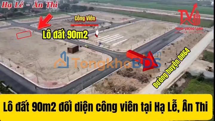 Đất nền Hạ Lễ Ân Thi 90m² giá 2 tỷ - Tiềm năng tăng giá