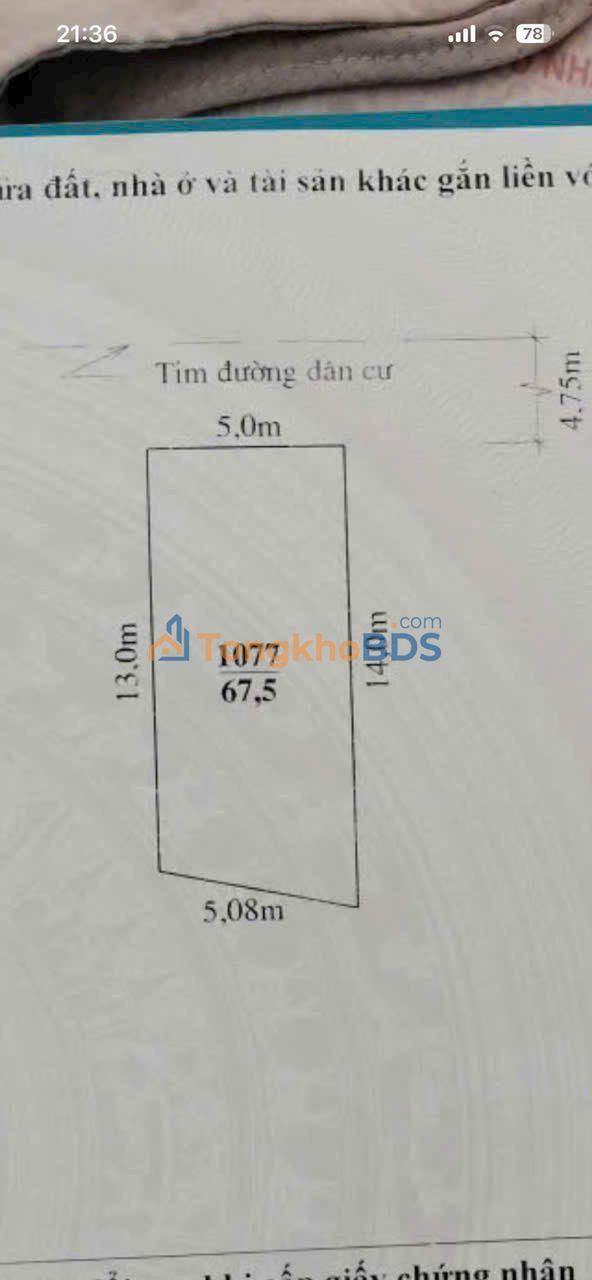 Đất thổ cư 68m² trung tâm TP Thanh Hóa - Giá 4.x tỷ