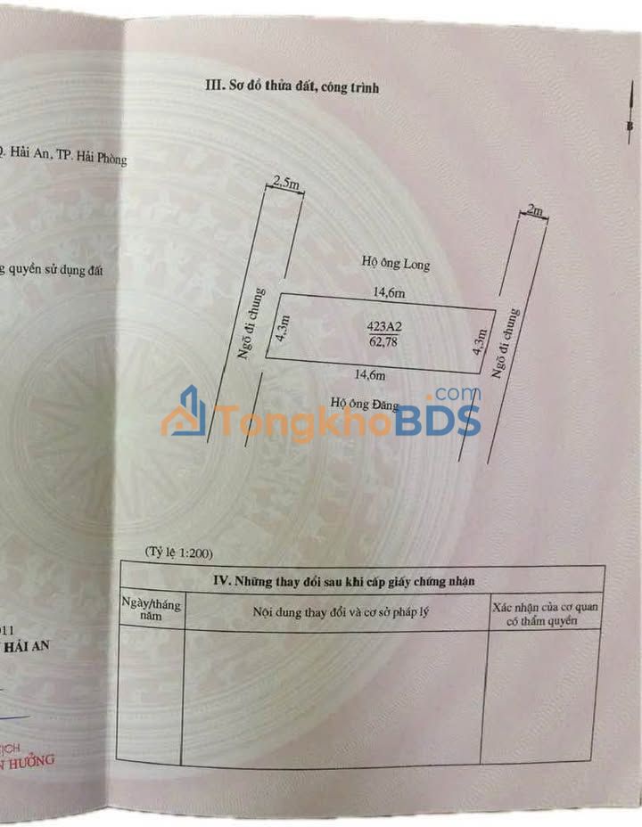 Đất Bình Kiều 1 Hải Phòng 63m² 2,52 tỷ - Sổ đỏ chính chủ