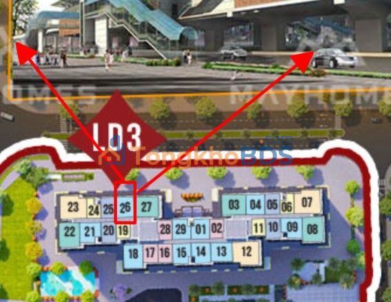 Căn hộ London 3 Gia Lâm 57m² 4,02 tỷ View đẹp tầng thấp