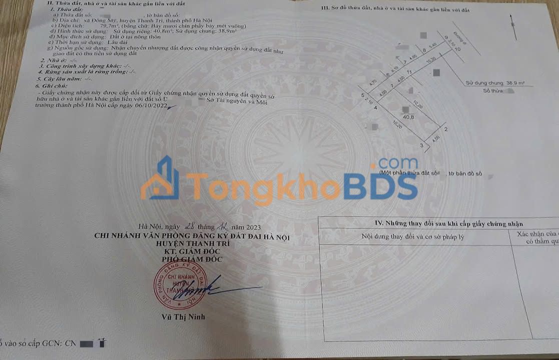 Đất nền Đông Mỹ Thanh Trì 41m² 3.2 tỷ - Tiềm năng tăng giá