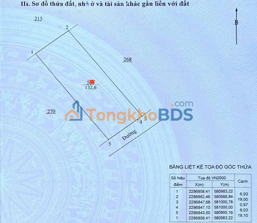 Đất nền Thôn Đặng Giang 133m² thỏa thuận - Sổ đỏ chính chủ