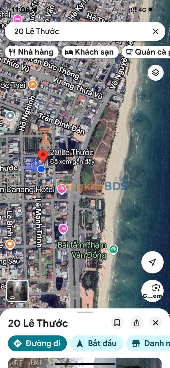 Đất Lê Thước Sơn Trà 90m² 16 tỷ - Đường to ô tô sát biển