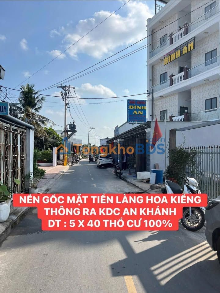Đất Nền Mặt Tiền Làng Hoa Kiểng, Cần Thơ - 200m² Thổ Cư, Sổ Hồng Riêng, Giá 5.5 Tỷ