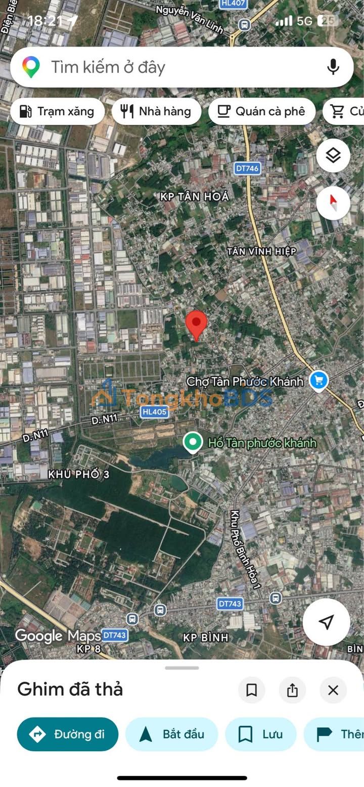 Đất nền Tân Vĩnh Hiệp Tân Uyên 552m² 7 tỷ - Xây dựng tự do