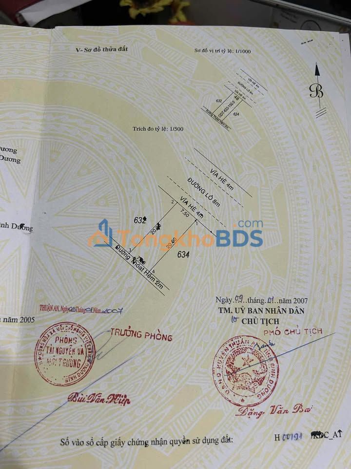 Đất nền Thuận An 150m² 4 tỷ - Sổ đỏ chính chủ