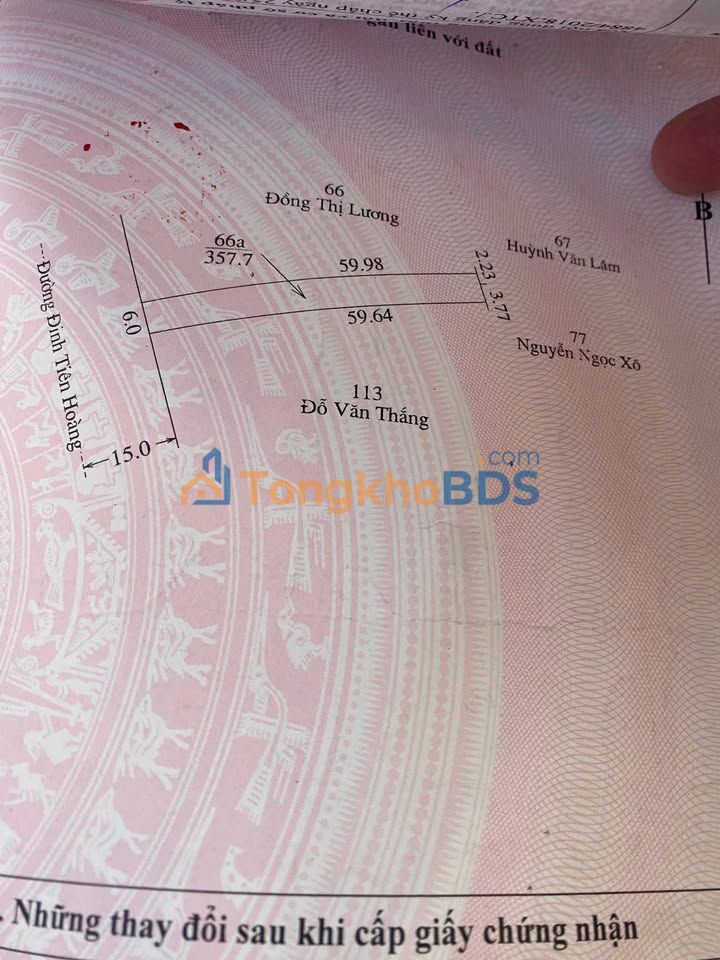 Đất nền Đinh Tiên Hoàng Chư Sê 110m2 - Đất thổ cư 100%